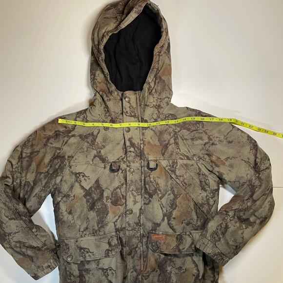 Woolrich Outdoor Guide Youth Hunting Jacket 10/12 Camo Hooded Coat Flaw Wearable - Picture 3 of 9